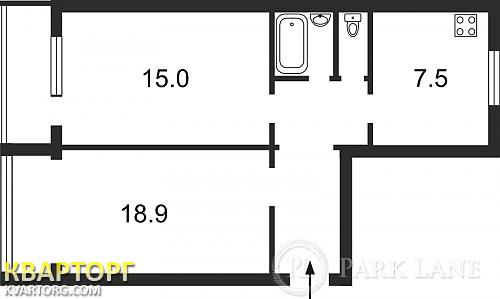 Sell 2-room apartment. Киев,  Борщаговская — photo 2
