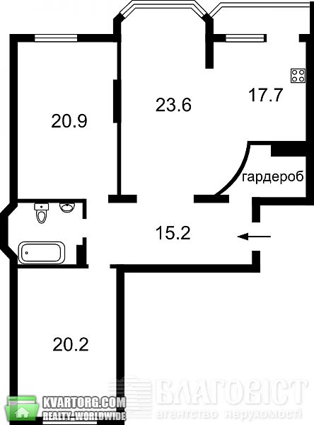 Sell 3-room apartment. Киев, Белицкая — photo 10