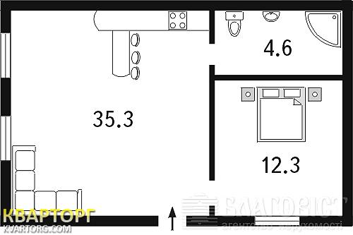 Sell 2-room apartment. Киев,  Богдана Хмельницкого — photo 8
