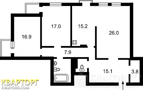 Sell 3-room apartment. Киев,  40-летия Октября просп — photo 2
