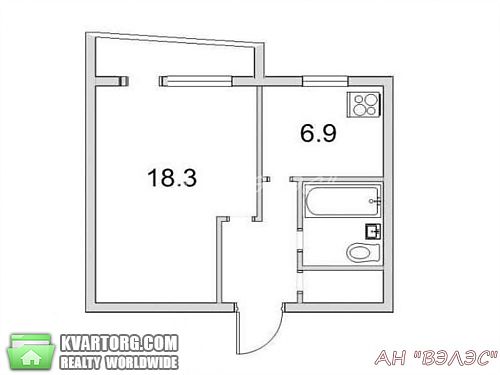 Sell 1-room apartment. Киев, Северная — photo 1