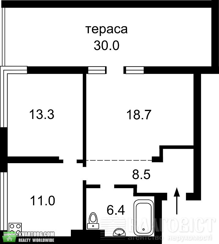 Sell 2-room apartment. Киев,  Ломоносова — photo 5
