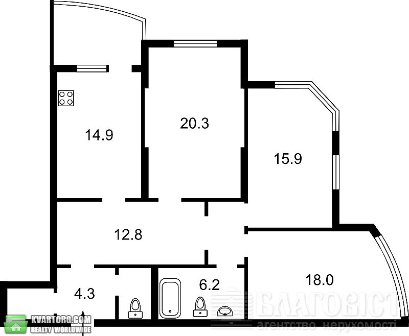 Sell 3-room apartment. Киев,  Драгоманова — photo 2
