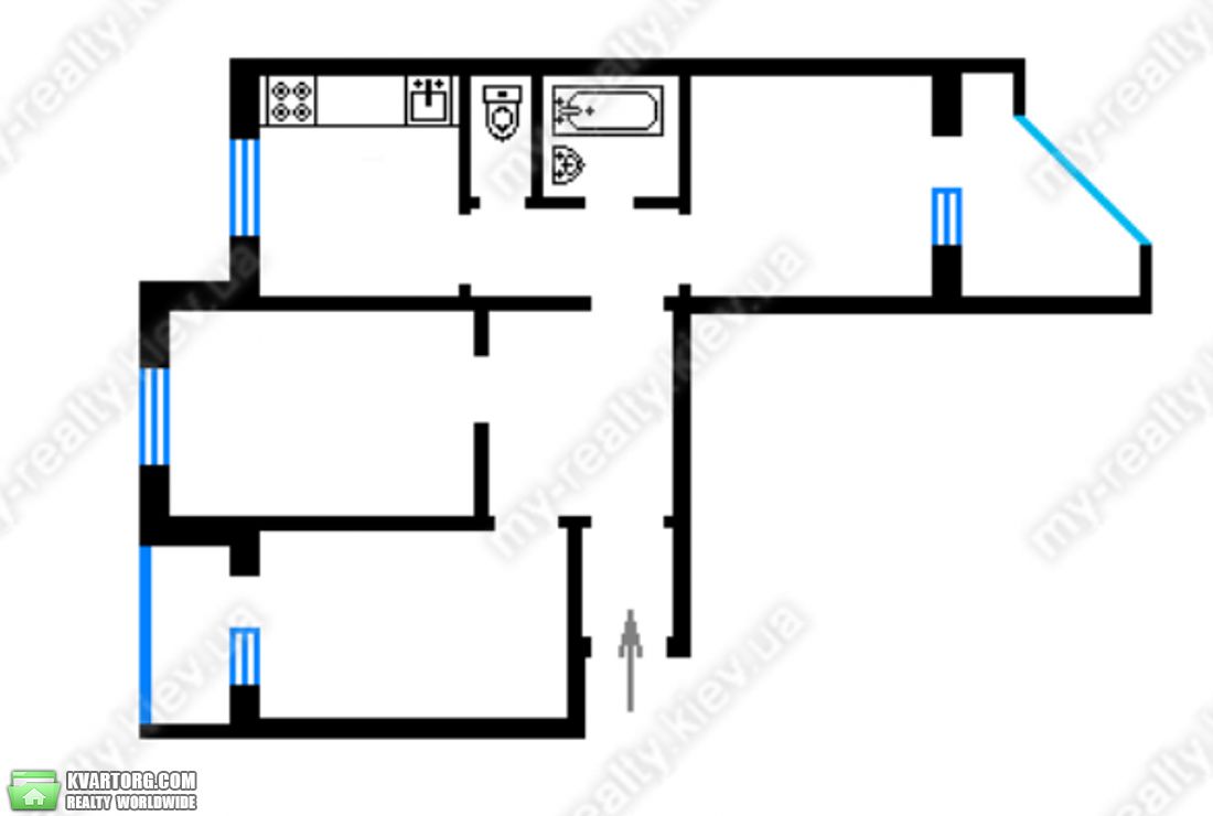 Sell 3-room apartment. Киев,  Драгоманова — photo 3