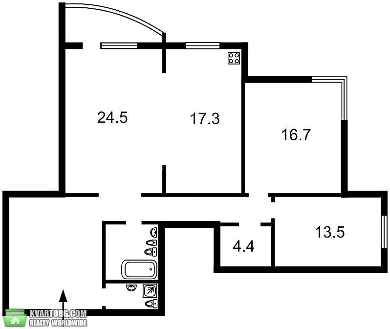 Rent out 3-room apartment. Киев,  Мирного Панаса — photo 10