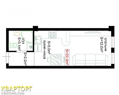 Sell 1-room apartment. Одесса, А. Головатого 59 — photo 2