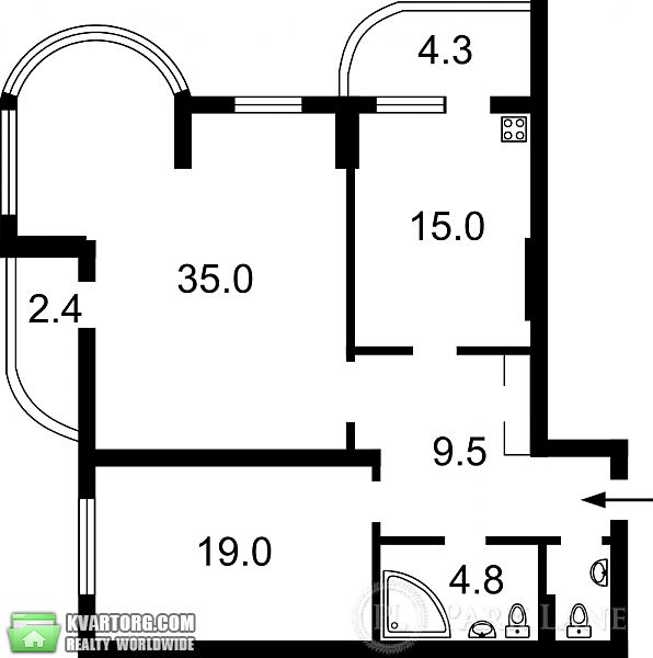продам 3-комнатную квартиру. Киев,  Драгомирова - фото 2