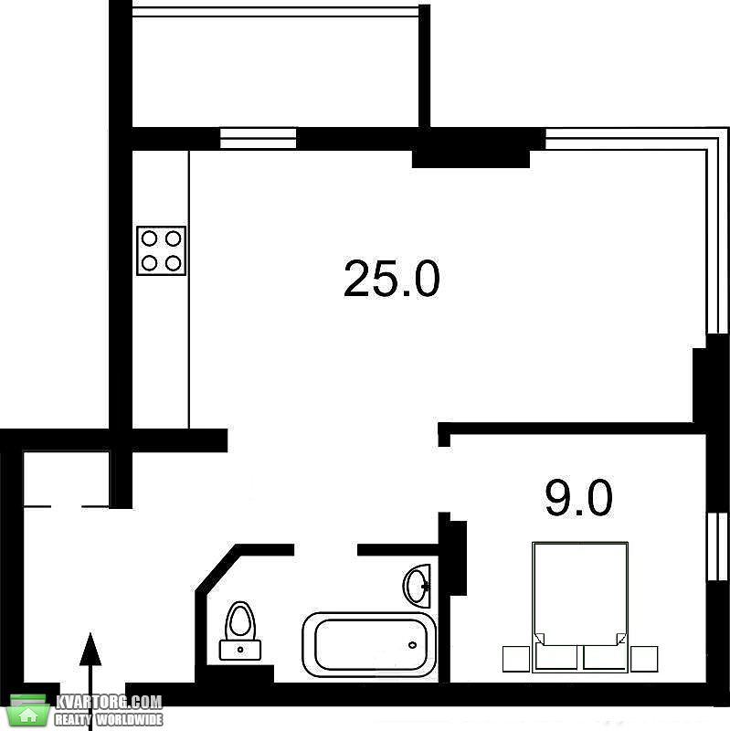 Sell 1-room apartment. Киев,  Феодосийская — photo 7