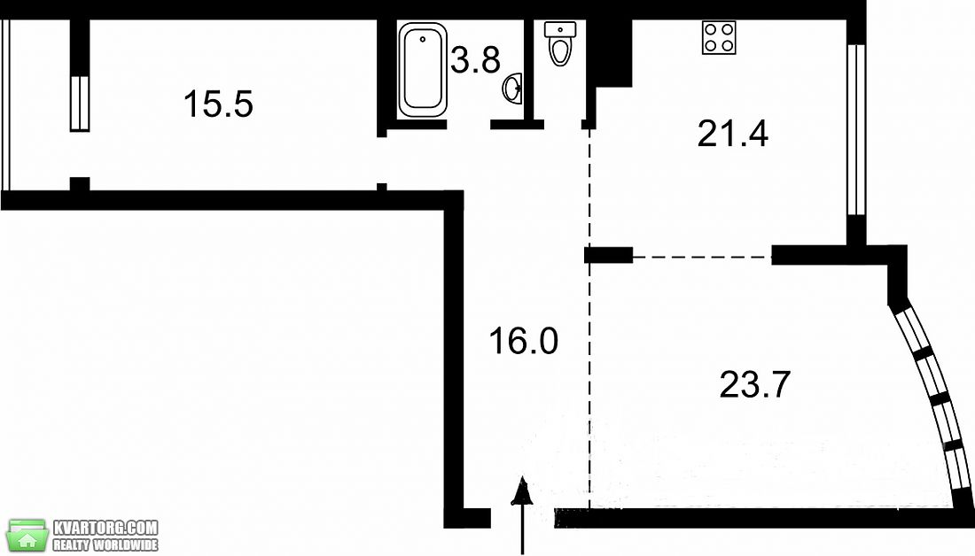 Sell 2-room apartment. Киев, Сикорского — photo 7