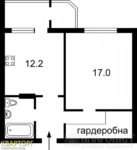 Sell 1-room apartment. Киев, Краковская — photo 9