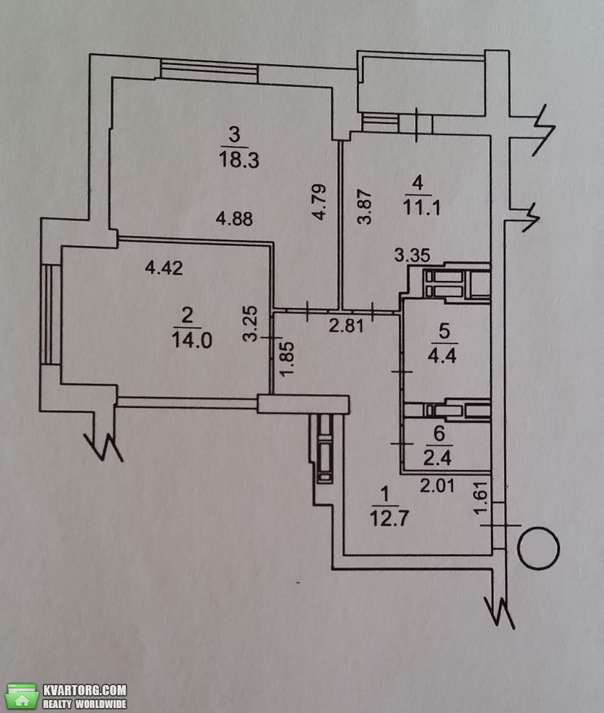 Sell 2-room apartment. Киев,  Моторный пер — photo 3