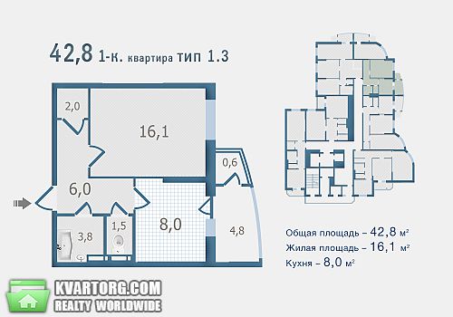 Sell 1-room apartment. Киев, Старокиевская — photo 1