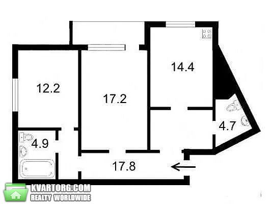 продам 2-комнатную квартиру. Киев,   Урловская - фото 9