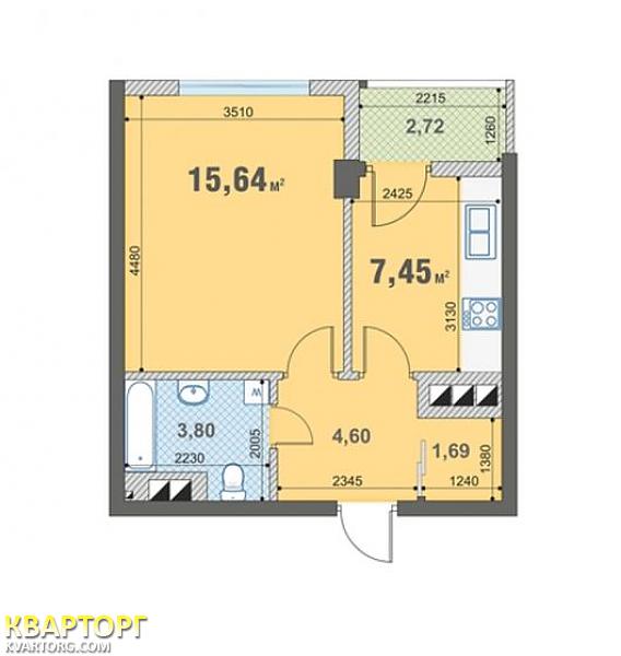 Sell 1-room apartment. Киев, Богатырская — photo 2