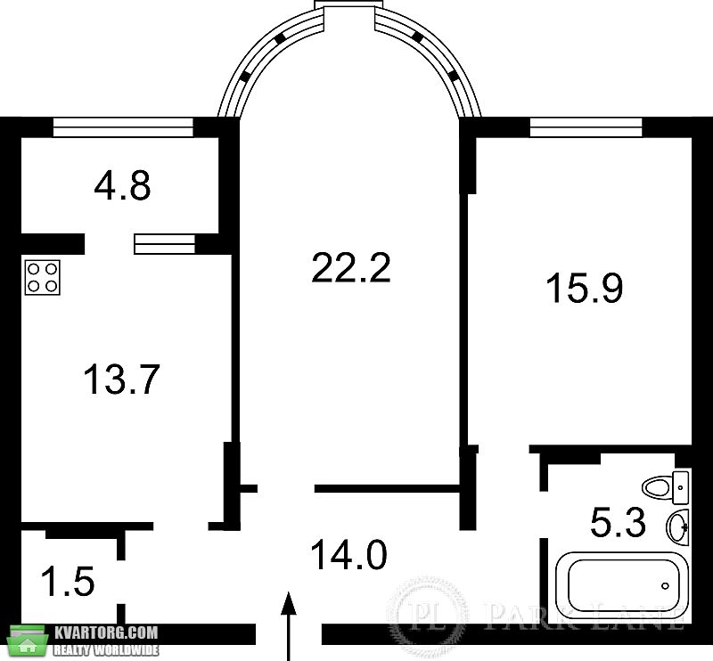 Sell 2-room apartment. Киев, Черновола — photo 2