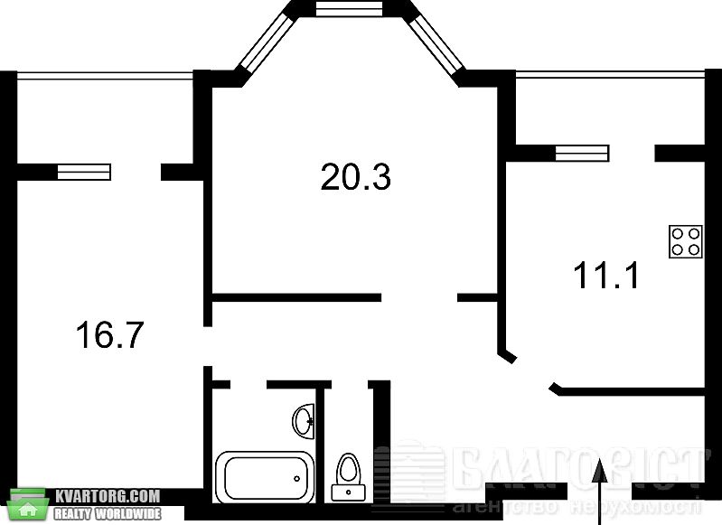 Sell 2-room apartment. Киев,  Никольско-Слободская — photo 9