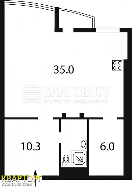 Sell 2-room apartment. Киев, бул. Кольцова — photo 10