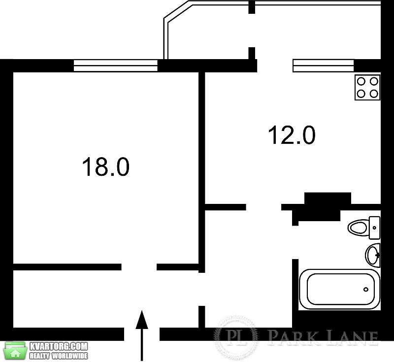 продам 1-комнатную квартиру. Киев,   Ломоносова - фото 3