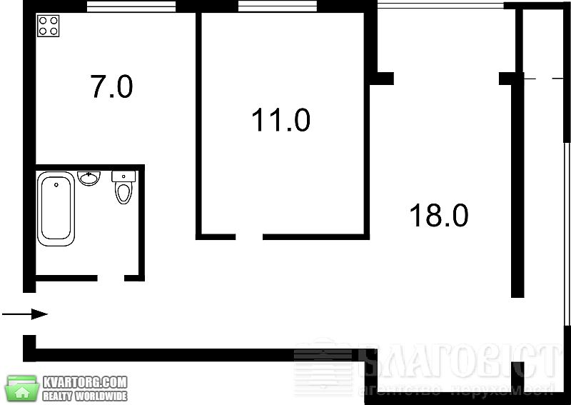 Sell 2-room apartment. Киев,  Лайоша Гавро — photo 9
