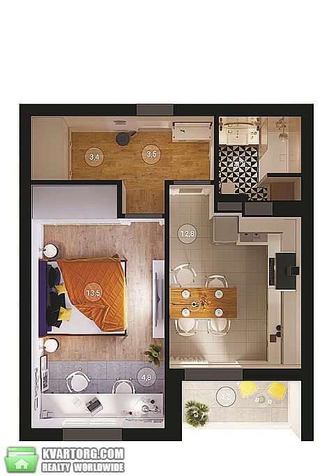 Sell 1-room apartment. Киев, 40-летия Октября — photo 1
