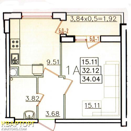 Sell 1-room apartment. Одесса, Левитана — photo 2