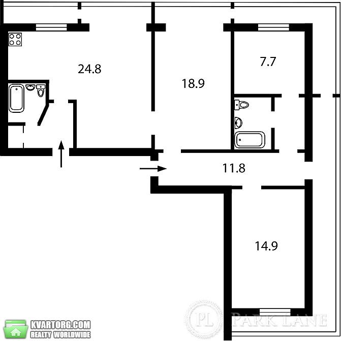 Sell 3-room apartment. Киев,  Луначарского — photo 2