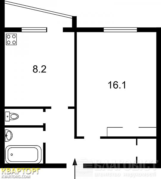 Sell 1-room apartment. Киев, ул. Маршала Тимошенко — photo 2