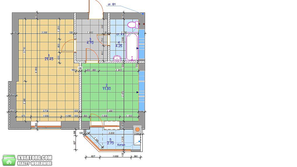 Sell 1-room apartment. Киев, одесская — photo 1