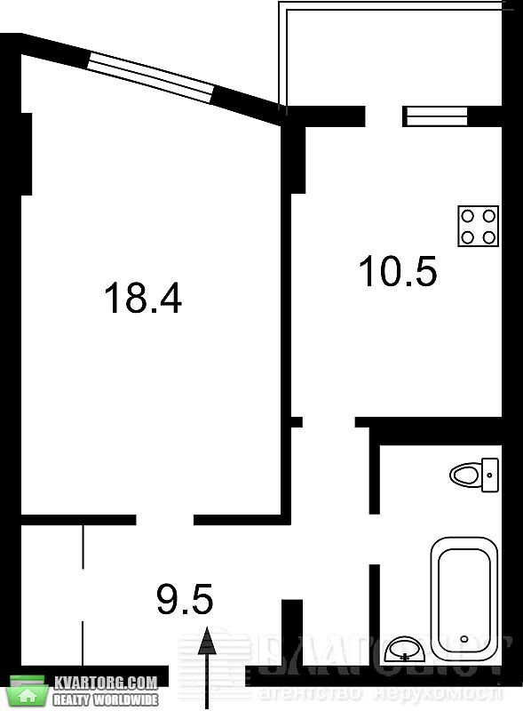 Sell 1-room apartment. Киев,  Победы пр — photo 2