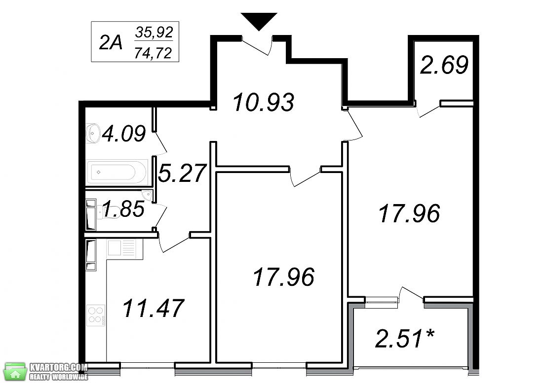 Sell 2-room apartment. Киев,  Ясиноватский пер — photo 5