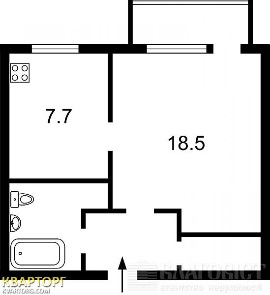 Sell 1-room apartment. Киев, Потехина — photo 4