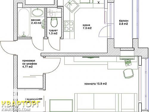 Sell 1-room apartment. Киев,  Энтузиастов — photo 10