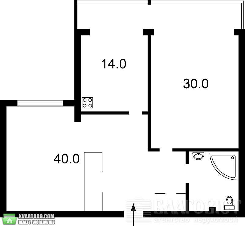 Sell 2-room apartment. Киев,  Срибнокильская — photo 9