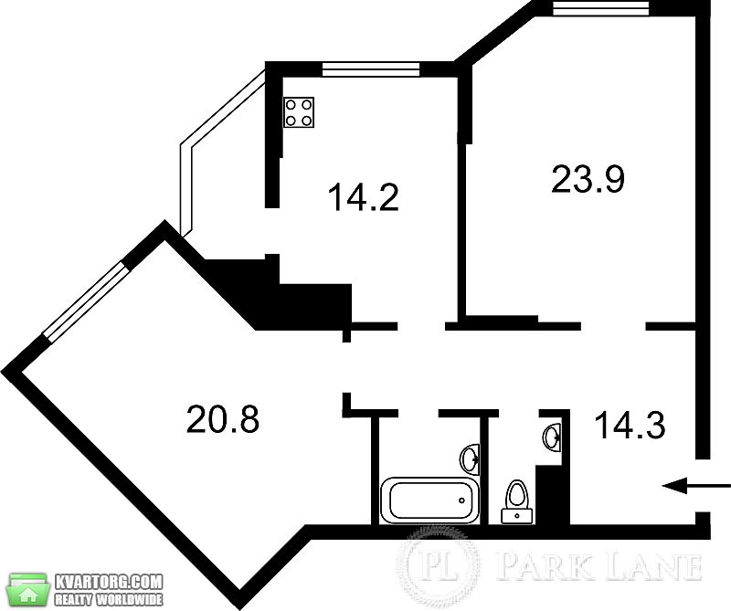 Sell 2-room apartment. Киев,  Лайоша Гавро — photo 2