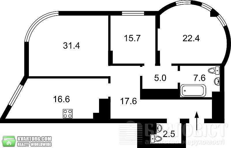 Sell 3-room apartment. Киев,  Клименко — photo 2