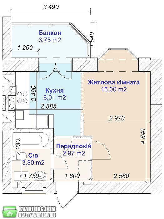 Sell 2-room apartment. Киев,  Богдана Хмельницкого — photo 2