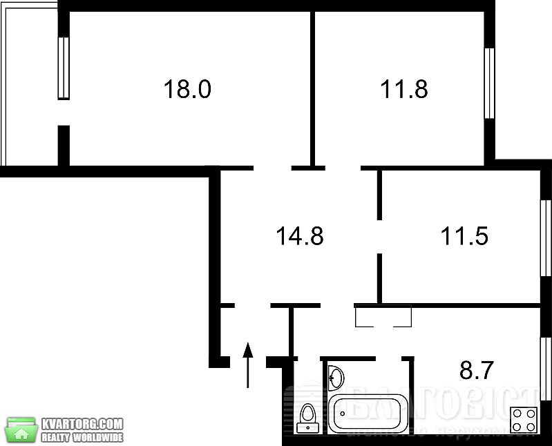 Sell 3-room apartment. Киев, Героев Днепра — photo 7