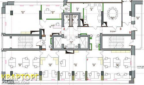 Rent out office. Киев, Горького — photo 1