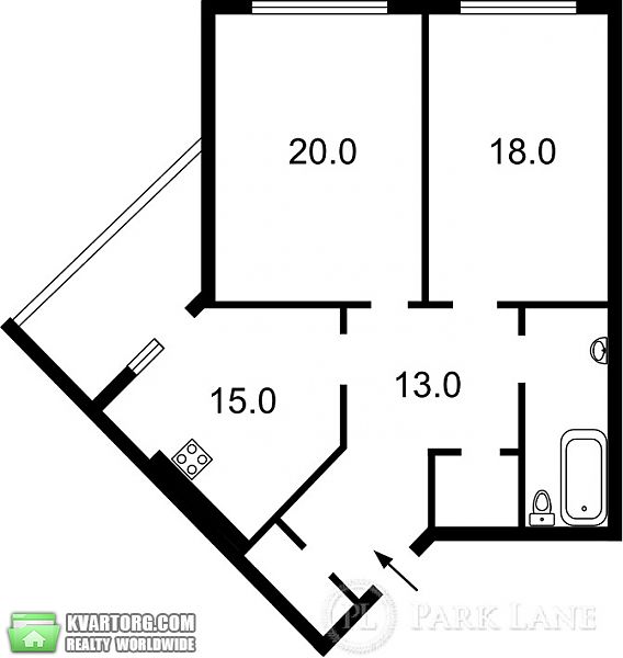 Sell 2-room apartment. Киев,  Днепровская наб — photo 6