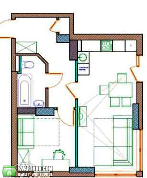 Sell 2-room apartment. Киев, Феодосийская — photo 2