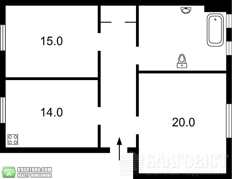 Sell 2-room apartment. Киев,  Обсерваторная — photo 7