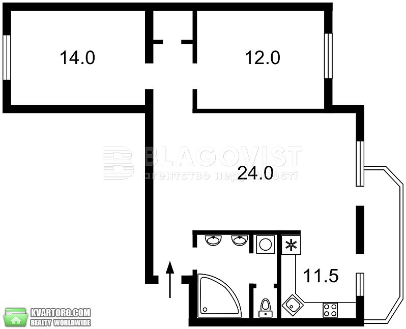 Sell 3-room apartment. Киев,  Соловцова Николая — photo 7