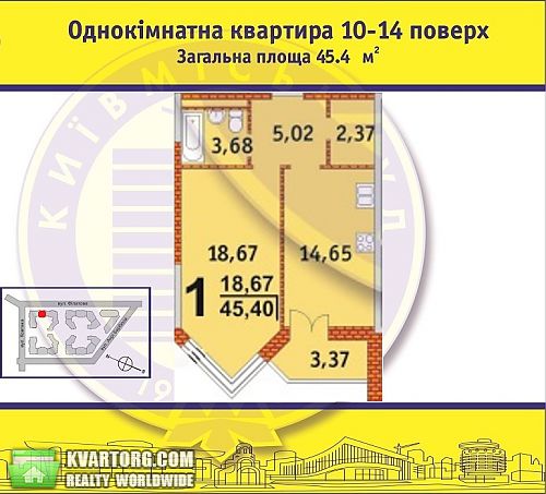 Sell 1-room apartment. Киев, Филатова — photo 3