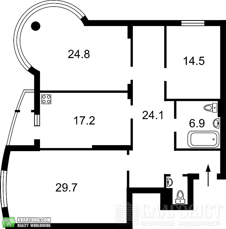 Sell 3-room apartment. Киев,  Автозаводская — photo 8