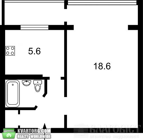 Sell 1-room apartment. Киев,  Русановский бул — photo 2