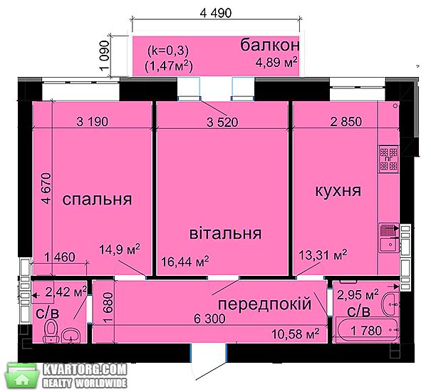 Sell 2-room apartment. Киев,  Метрологическая — photo 2