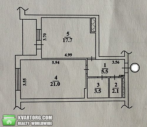 Sell 1-room apartment. Киев,  Лаврухина — photo 10