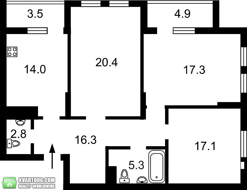 Sell 3-room apartment. Киев,  Лумумбы — photo 7