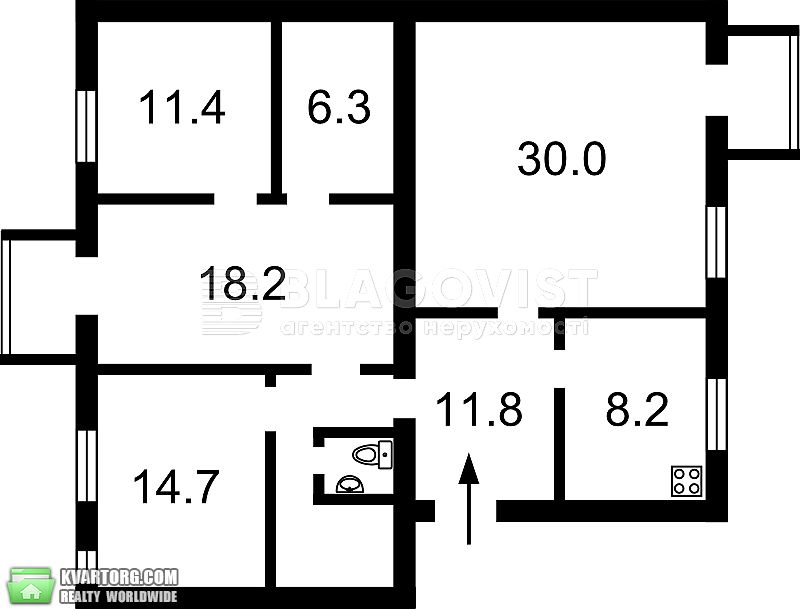 Sell multi-room apartment. Киев,  Дмитриевская — photo 1