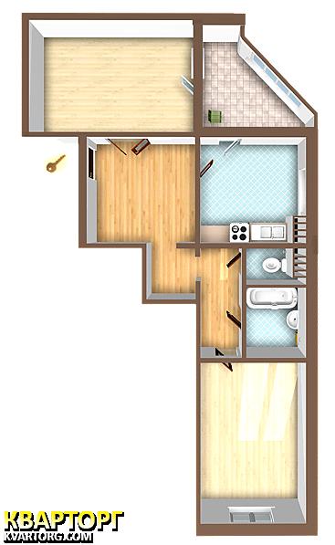 Sell 2-room apartment. Киев,  Милославская — photo 7